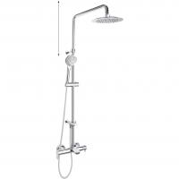 Душевая система наружнего монтажа с телескопическим тропическим душем и душевым комплектом, с изливом BLAUTHERM 935602RP300 Ramon Soler фото в интернет-магазине Русалия