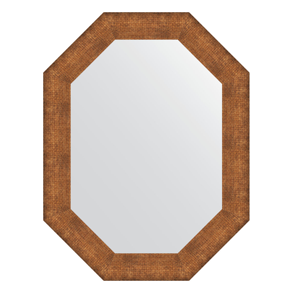 Зеркало настенное Polygon EVOFORM в багетной раме медная кольчуга, 66х86 см, BY 7295