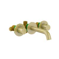 Смеситель для раковины встроенный с термостатом Timo Saona золото матовое (2381/17SM) фото в интернет-магазине Русалия