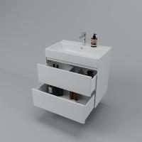 Тумба подвесная "Атлантика 70", Люкс антискрейч, PLUS + Умывальник Атлантик 70 фото в интернет-магазине Русалия