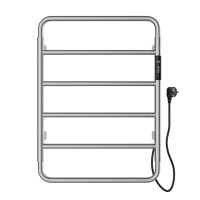 Полотенцесушитель электрический WONZON & WOGHAND WISMAR, Брашированный никель (WW-AL201-BR) фото в интернет-магазине Русалия