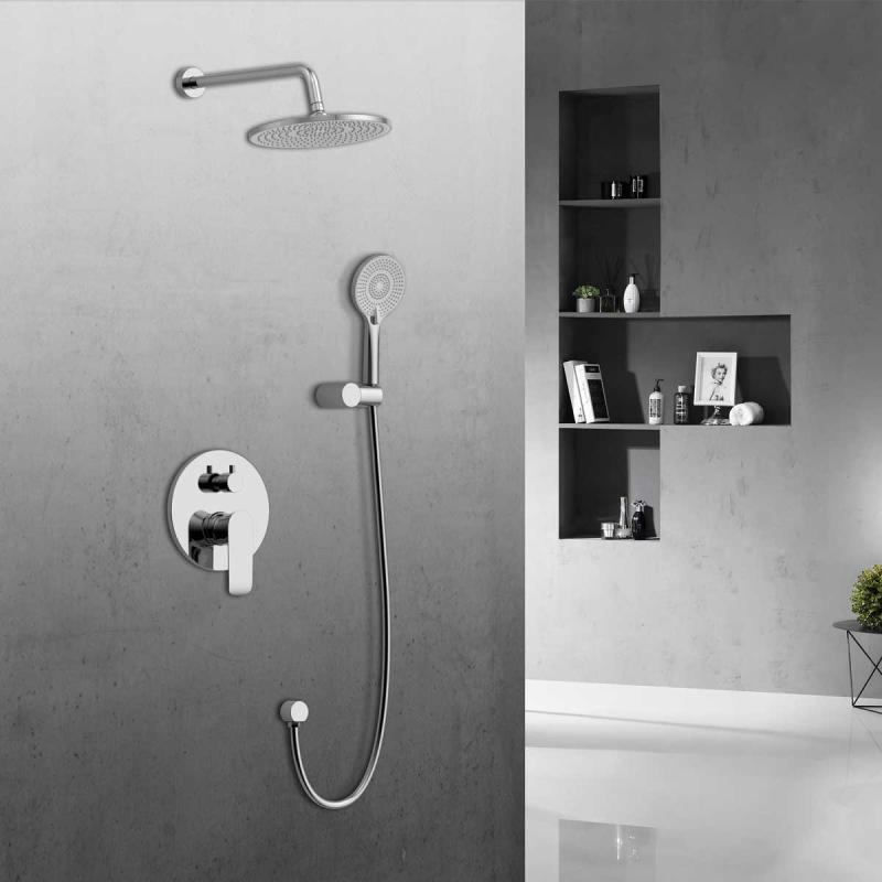 Душевой комплект Esse VSFW-1E1CH, встраиваемый, 2 режима, ограничитель давления Hi Box, хром Vincea