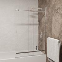 Шторка на ванну RGW SC-44, стекло прозрачное, профиль хром фото в интернет-магазине Русалия