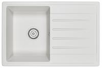 Кухонная мойка GRANULA Standart (7602, БЕЛЫЙ) фото в интернет-магазине Русалия