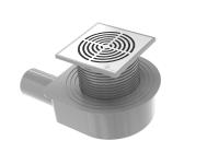 Душевой трап SMART DESIGN 15x15 cm, нерж.сталь ХРОМ 984-15-CR Boheme фото в интернет-магазине Русалия