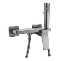 Гигиенический душ со смесителем Shevanik S6105T-1, оружейная сталь фото в интернет-магазине Русалия