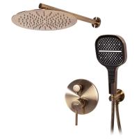 Душевая система встраиваемая (без излива) Hansberge H6090BR, бронза фото в интернет-магазине Русалия