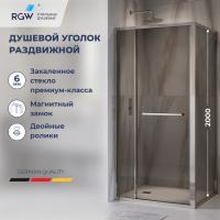 Душевой уголок RGW LE-45 1200x1000, профиль хром, стекло тонированное фото в интернет-магазине Русалия