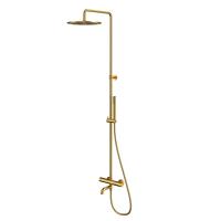 Термостатическая система для ванны наружного монтажа WHITECROSS Y Y1234GLB (брашированное золото) фото в интернет-магазине Русалия