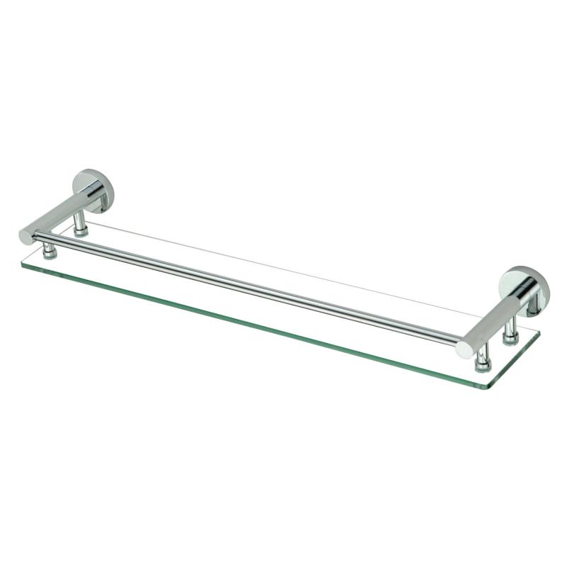 Полка стеклянная Savol S-608791, хром