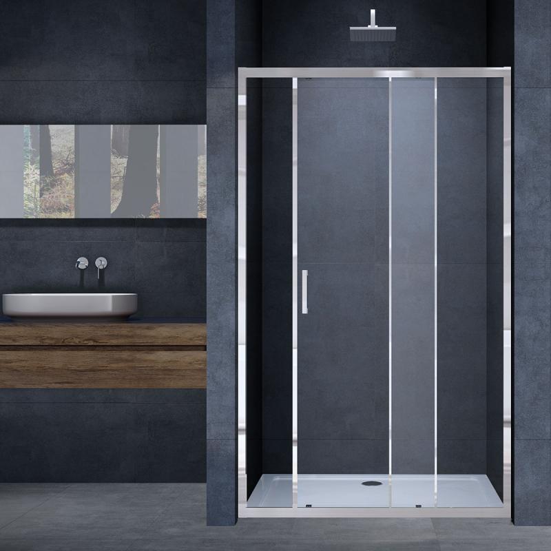 Душевая дверь Alpha VDS-3AL110CL, 1100, хром, стекло прозрачное Vincea