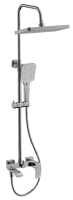 Душевая система BELZ хром (B24507) фото в интернет-магазине Русалия
