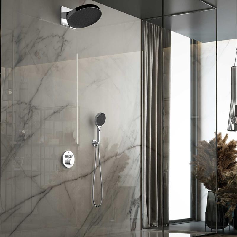 Душевой комплект Inspire VSFW-3I22MT3CH встраиваемый, термостатический, двухрежимный, хром Vincea