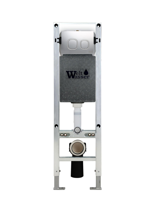 AMBERG 350 ST MT-CR Инсталляция для унитаза. Матовый хром кнопка WeltWasser