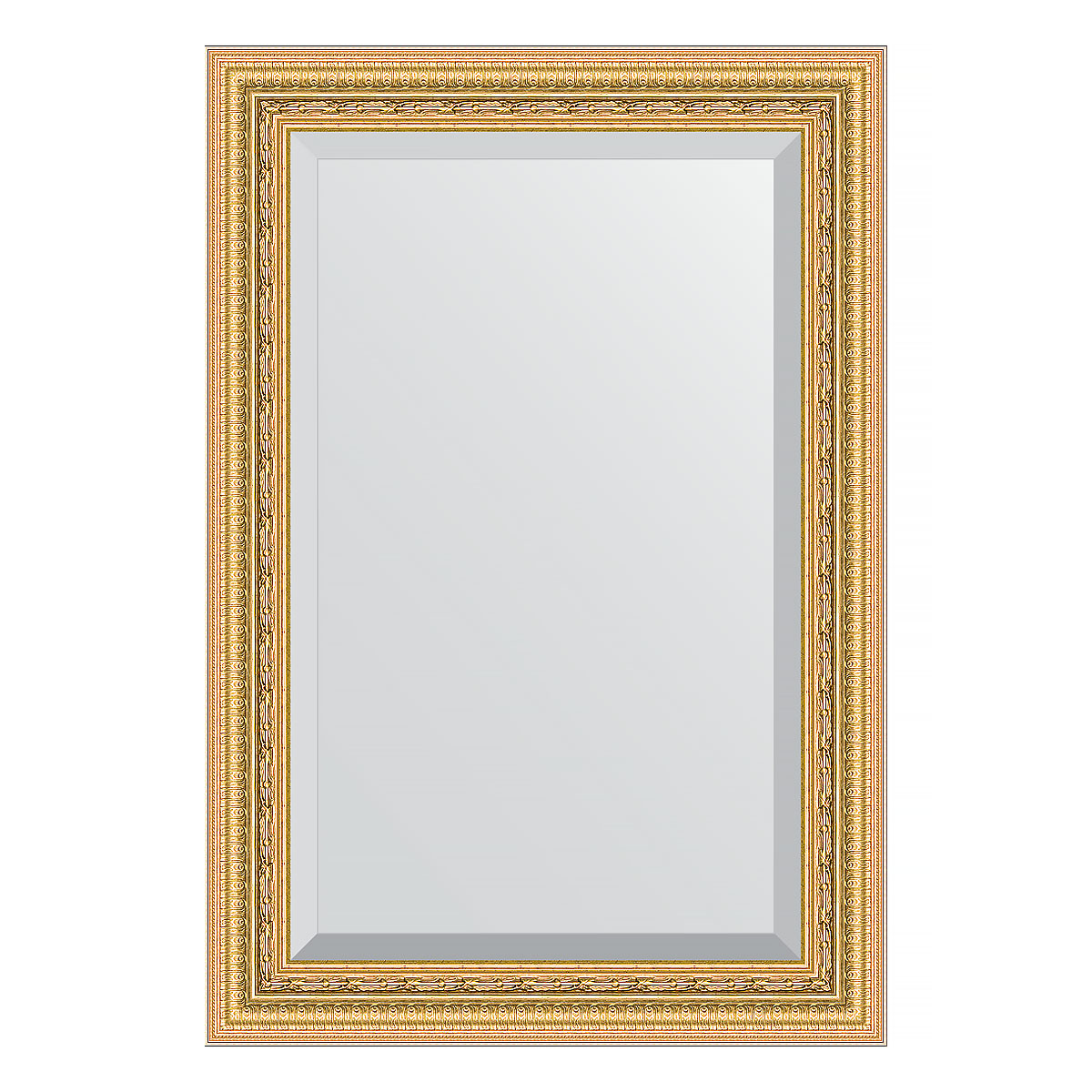 Зеркало настенное с фацетом EVOFORM в багетной раме сусальное золото, 65х95 см, BY 1274