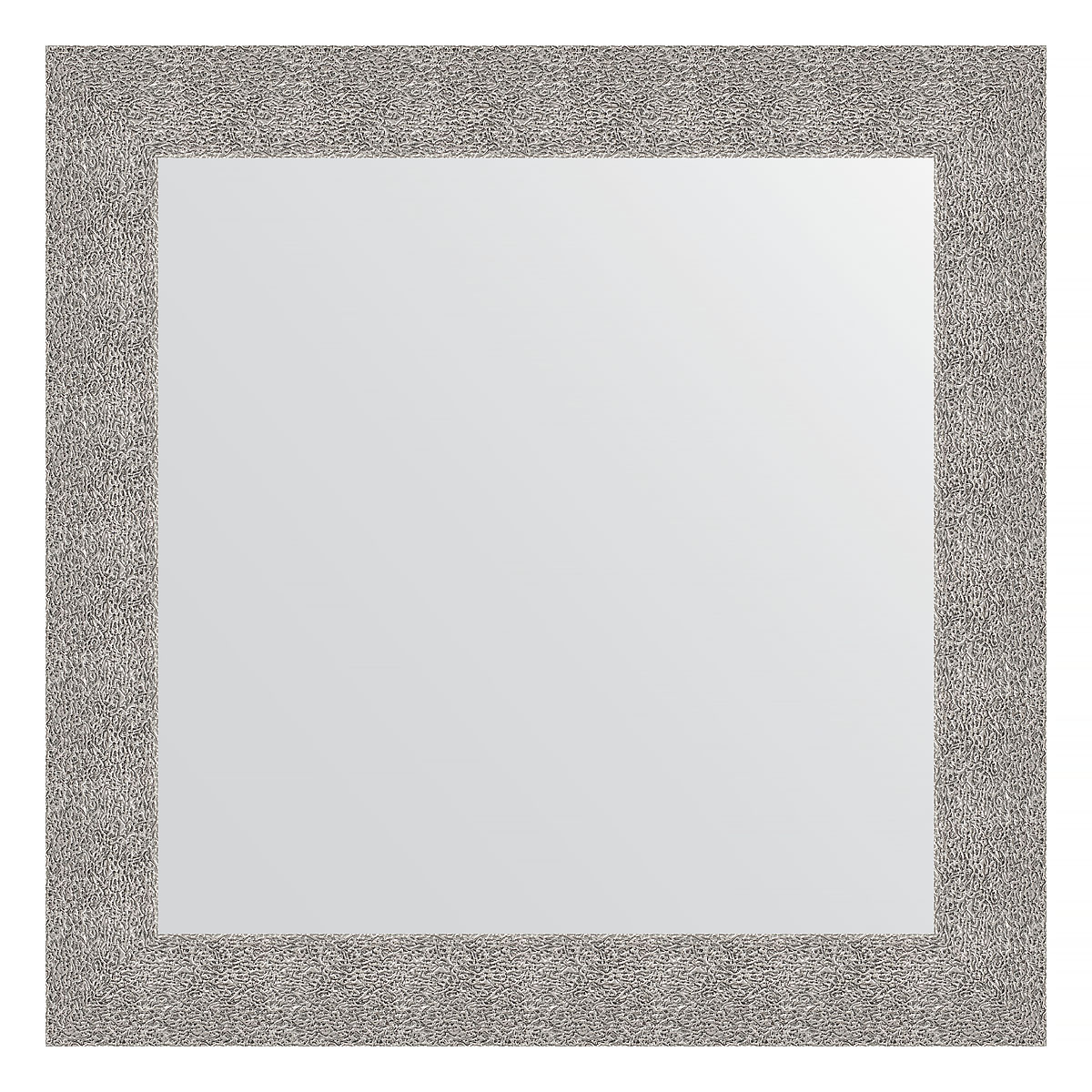 Зеркало настенное EVOFORM в багетной раме чеканка серебряная, 80х80 см, BY 3247
