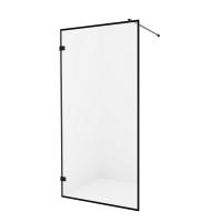 Душевое ограждение NEW TRENDY AVEXA BLACK 110x200 EXK-2042 (черный) фото в интернет-магазине Русалия