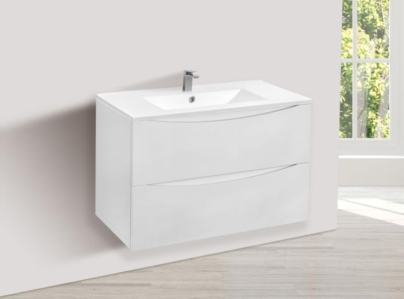 База под керамическую раковину Mia 800 подвесная, 2 выкатных ящика soft close, G.White Vincea