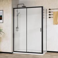 Душевой уголок City VSR-5CT9012CLB, 1200*900, черный, стекло прозрачное Vincea фото в интернет-магазине Русалия