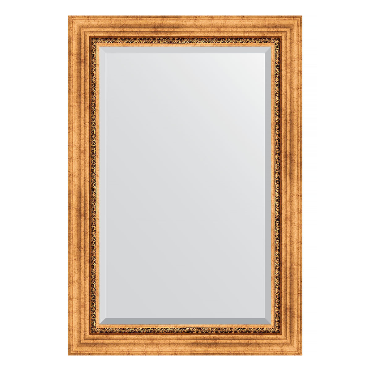 Зеркало настенное с фацетом EVOFORM в багетной раме римское золото, 66х96 см, BY 3438
