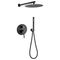 Душевая система встраиваемая (без излива) Grocenberg GB5099BL-3, черный фото в интернет-магазине Русалия