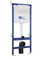 BAMBERG 460 WT Инсталляция для унитаза. Черная кнопка WeltWasser фото в интернет-магазине Русалия