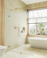 Душевая перегородка коннектор стена-стекло 1950*790 8 мм Сатин MGD-268-3 Maybah Glass фото в интернет-магазине Русалия