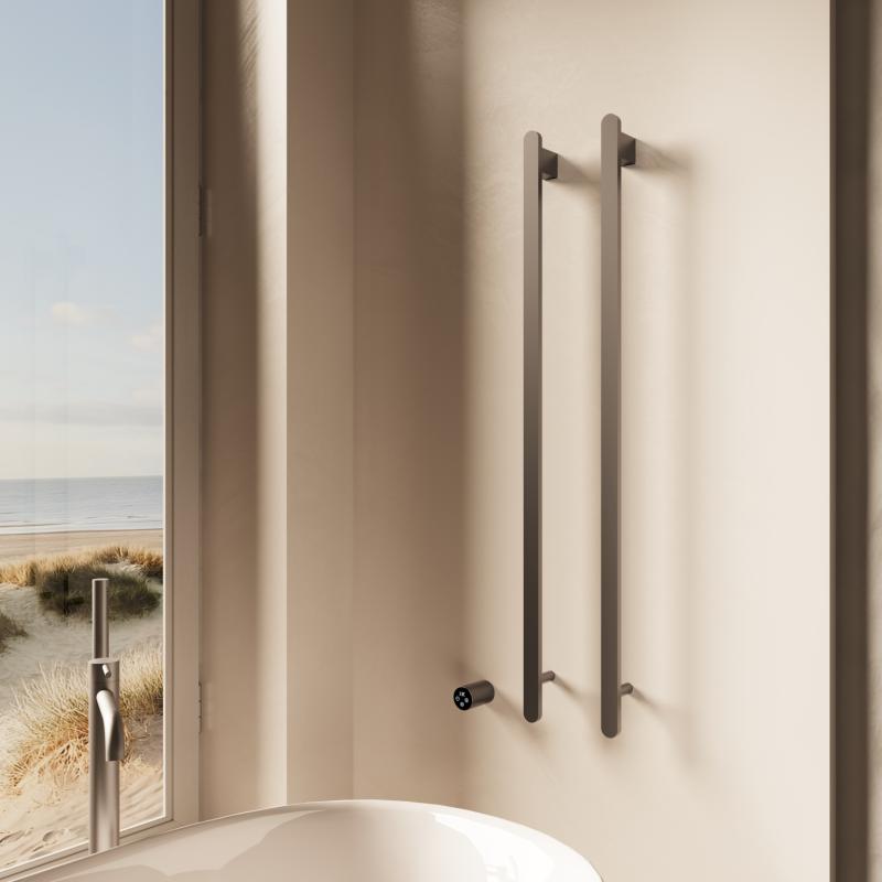 Полотенцесушитель электрический Vincea VTD-2VT1GM, вороненая сталь, таймер