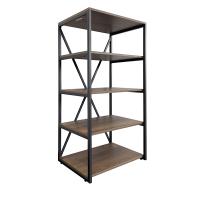 Стеллаж Comforty 60 Лофт дуб тёмно-коричневый фото в интернет-магазине Русалия