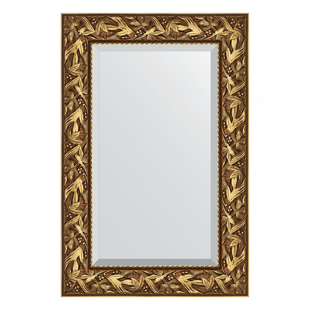 Зеркало настенное с фацетом EVOFORM в багетной раме Византия золото, 59х89 см, BY 3415