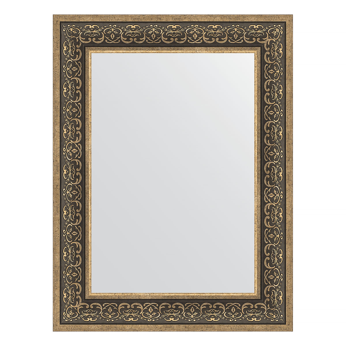 Зеркало настенное EVOFORM в багетной раме вензель серебряный, 63х83 см, BY 3064