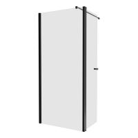 Душевое ограждение NEW TRENDY NEW SOLEO BLACK 80x195 K-0780 (черный) фото в интернет-магазине Русалия