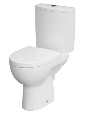 Унитаз безободковый Parva New Clean On с сиденьем-микролифт S-KO-PA011-3/6-COn-DL-w Cersanit фото в интернет-магазине Русалия