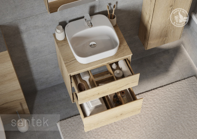 Раковина Santek Одри Soft 420х420 отверстие под смеситель 1WH501709 фото в интернет-магазине Русалия