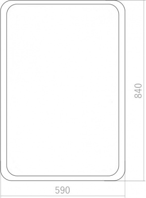 Зеркало AZARIO Мальта-лофт 600х800 рама пластик (ФР-00002427) фото в интернет-магазине Русалия