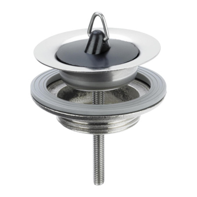 Выпуск для раковины универсальный с решеткой и пробкой 001P CeramaLux фото в интернет-магазине Русалия