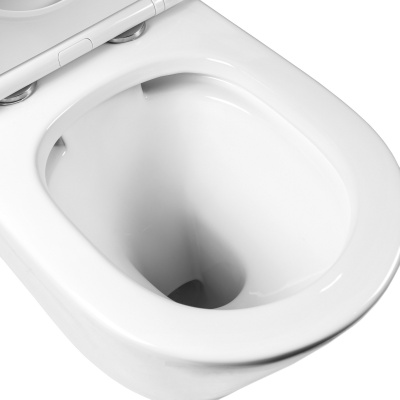 BOND F03-00 Унитаз напольный безободковый с сиденьем микролифт фото в интернет-магазине Русалия