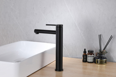 Смеситель ABBER Emotion AF8811B для накладной раковины, черный матовый фото в интернет-магазине Русалия