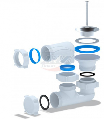 Сифон для душевого поддона E-210 AniPlast фото в интернет-магазине Русалия