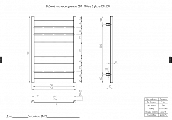Полотенцесушитель ДВИН S plaza 80/50 Водяной К8 квадрат Состаренная бронза матовая 4657812411850 фото в интернет-магазине Русалия