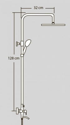 Душевой гарнитур с изливом Grazia Bronzo VR.GRZ-9955.BR Veragio фото в интернет-магазине Русалия