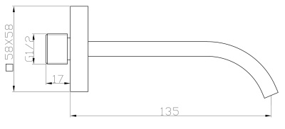 Излив для ванны  ROMANO ROM-BC-CRM  Belbagno фото в интернет-магазине Русалия