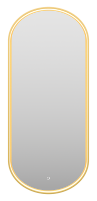 Зеркало Saturn 500x1150 (золото) SAT-Dro1-050-gold Brevita фото в интернет-магазине Русалия