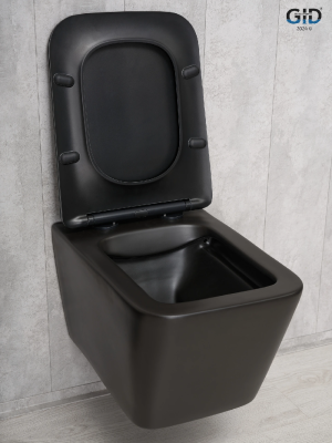 Унитаз подвесной Gid Tr2144Bm 62225Y черный матовый 52x36x33.5 фото в интернет-магазине Русалия
