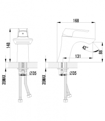 Смеситель для умывальника каскадный Unit LM4546C Lemark фото в интернет-магазине Русалия