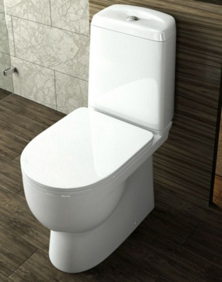 Унитаз-компакт Best Exclusive с сиденьем термопласт WC.CC/Best/2-P/WHT.G/S1 SANITA LUXE фото в интернет-магазине Русалия