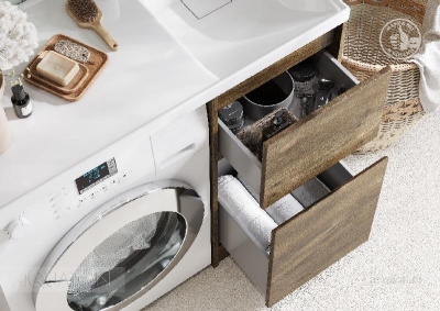 Тумба под раковину AQUATON Лондри 40 Дуб Рустикальный без фасада 1A267001LHDR0 фото в интернет-магазине Русалия