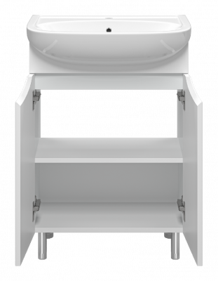 Тумба Смайл 60 с раковиной Ekokerama Sonata 60 Misty фото в интернет-магазине Русалия