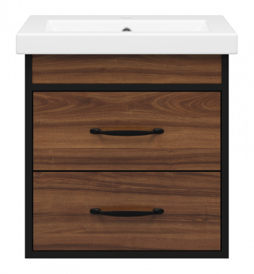 Тумба Кедр 50 подвесная с раковиной Универсал Енисей 50 Misty фото в интернет-магазине Русалия