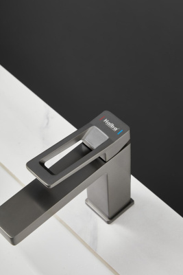 Смеситель для раковины HAIBA цвет: оружейная сталь (HB10732-3) фото в интернет-магазине Русалия